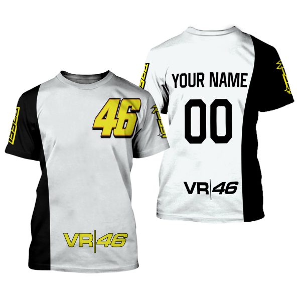 CUSTOM NAME RACING | WHITE-BLACK | VR46 - Image 2