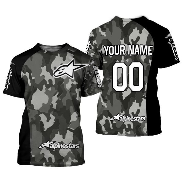 CUSTOM NAME RACING | BLACK CAMO | ALPINESTARS - Image 2