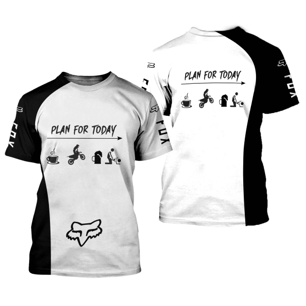 CUSTOM NAME RACING | PLAN FOR TODAY | BLACK WHITE - Image 2