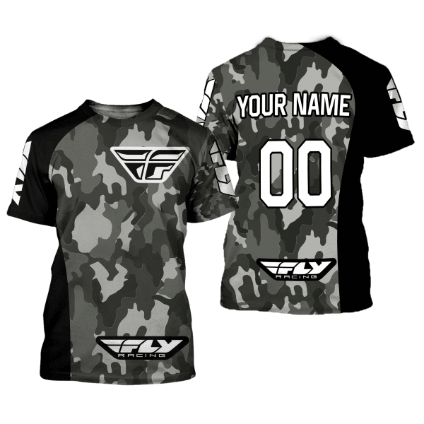 CUSTOM NAME RACING | BLACK CAMO | FLY RACING - Image 2