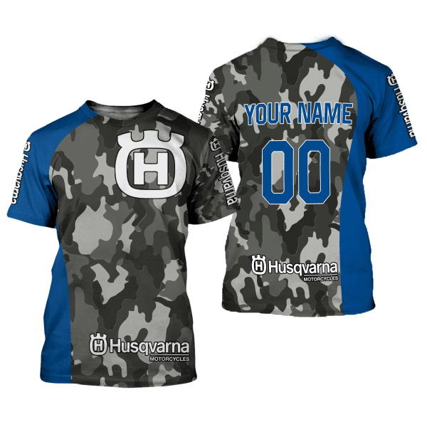 CUSTOM NAME RACING | BLUE CAMO | HUSQVARNA - Image 2