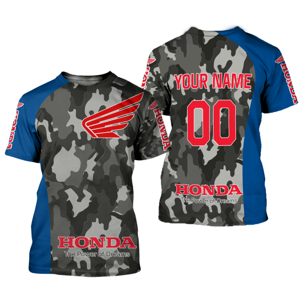 CUSTOM NAME RACING | BLUE CAMO | HONDA - Image 2
