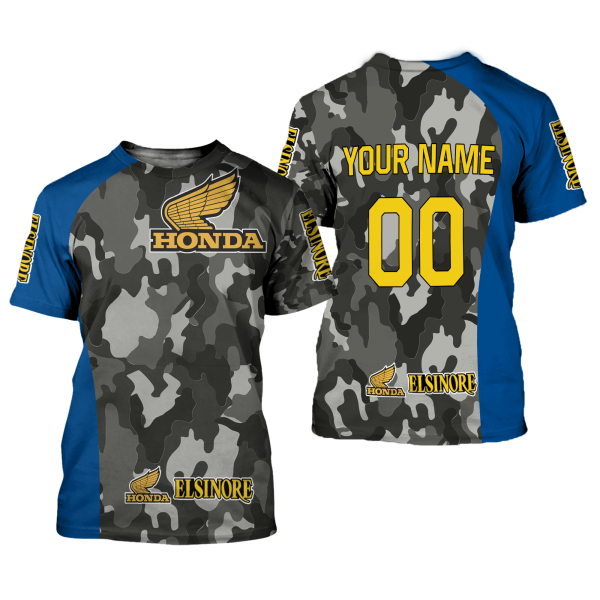 CUSTOM NAME RACING | BLUE CAMO | HONDA ELSINORE - Image 2