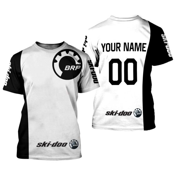 CUSTOM NAME RACING | WHITE-BLACK | SKI-DOO - Image 2
