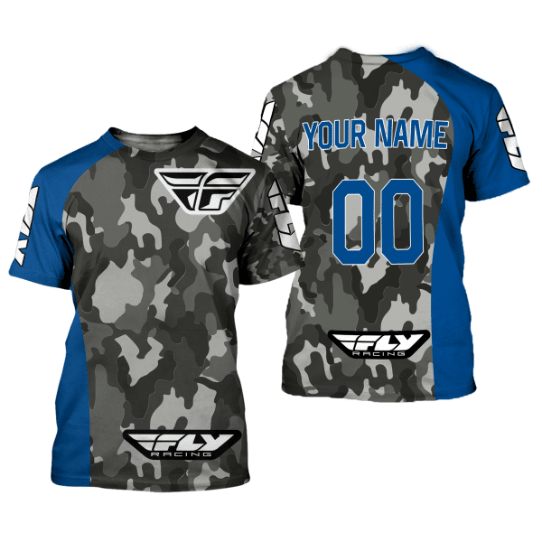 CUSTOM NAME RACING | BLUE CAMO | FLY RACING - Image 2