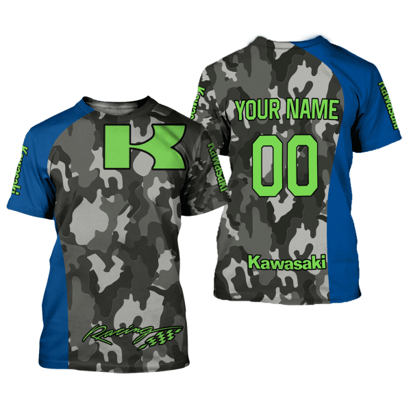 CUSTOM NAME RACING | BLUE CAMO | KAWASAKI - Image 2