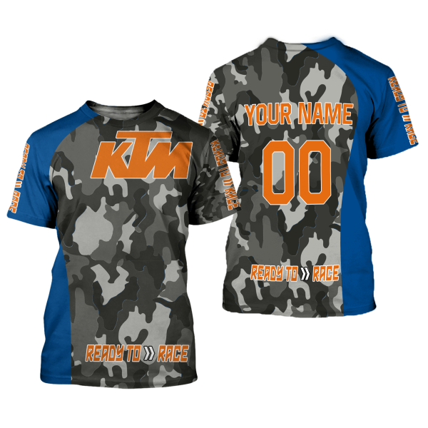 CUSTOM NAME RACING | BLUE CAMO | KTM V1 - Image 2