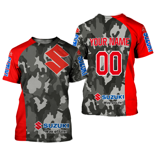 CUSTOM NAME RACING | RED CAMO | SUZUKI - Image 2