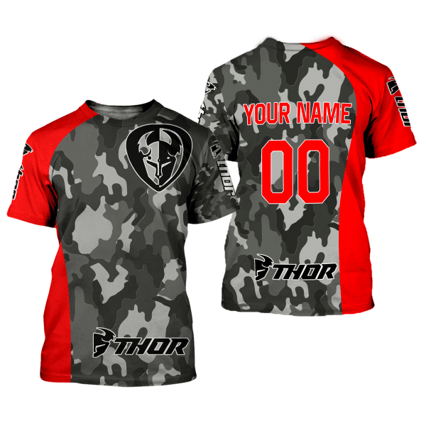 CUSTOM NAME RACING | RED CAMO | THOR - Image 2