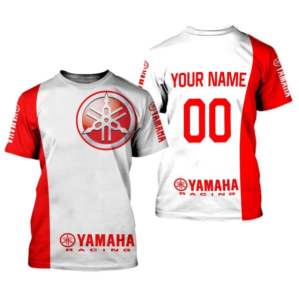 CUSTOM NAME RACING | RED-WHITE | YAMAHA V5 - Image 2