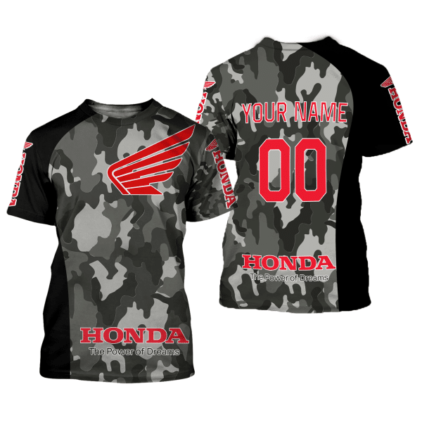 CUSTOM NAME RACING | BLACK CAMO | HONDA - Image 2