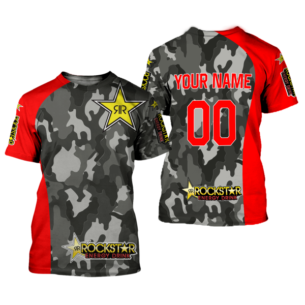 CUSTOM NAME RACING | RED CAMO | ROCKSTAR - Image 2