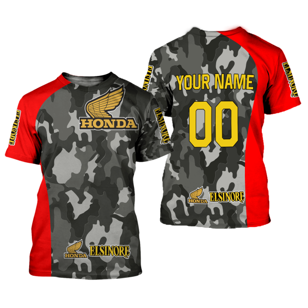 CUSTOM NAME RACING | RED CAMO | HONDA ELSINORE - Image 2