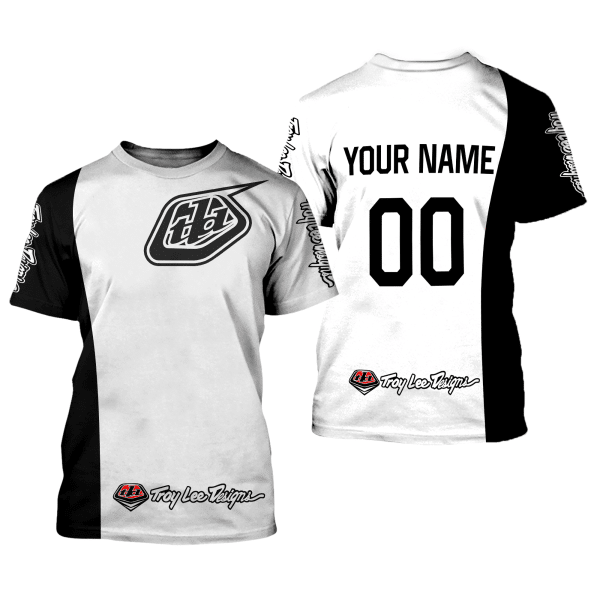 CUSTOM NAME RACING | BLACK WHITE | TROYLEEDESIGNS - Image 2