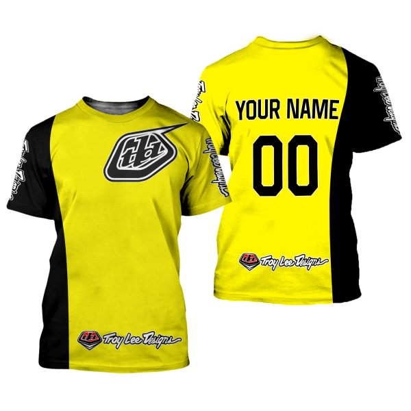 CUSTOM NAME RACING | BLACK YELLOW | TROYLEEDESIGNS - Image 2