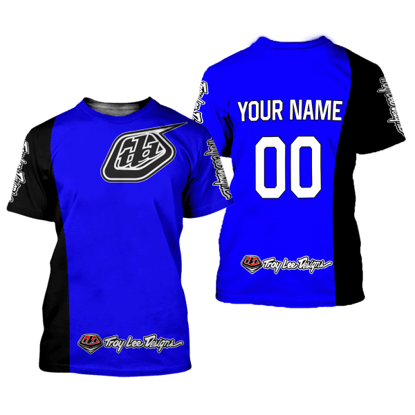 CUSTOM NAME RACING | BLACK BLUE | TROYLEEDESIGNS - Image 2