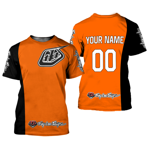 CUSTOM NAME RACING | BLACK ORANGE | TROYLEEDESIGNS - Image 2