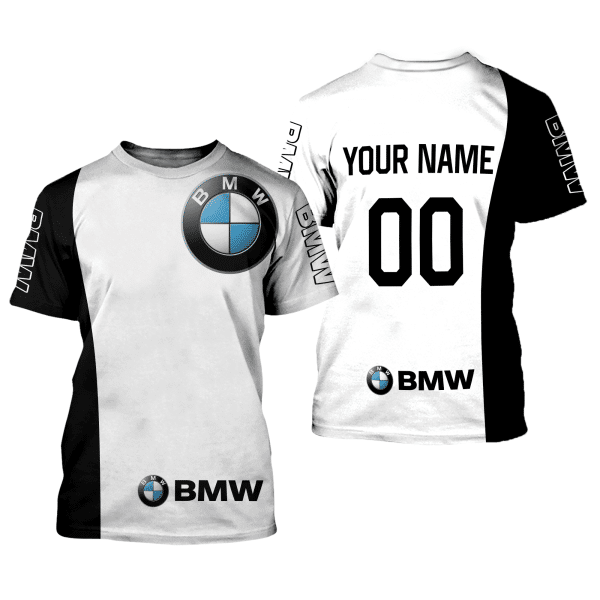 CUSTOM NAME RACING | BLACK WHITE | BMW V2 - Image 2