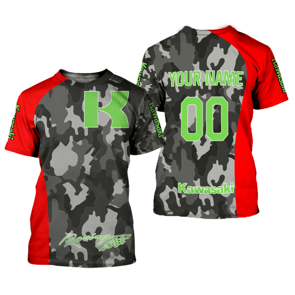CUSTOM NAME RACING | RED CAMO | KAWASAKI - Image 2