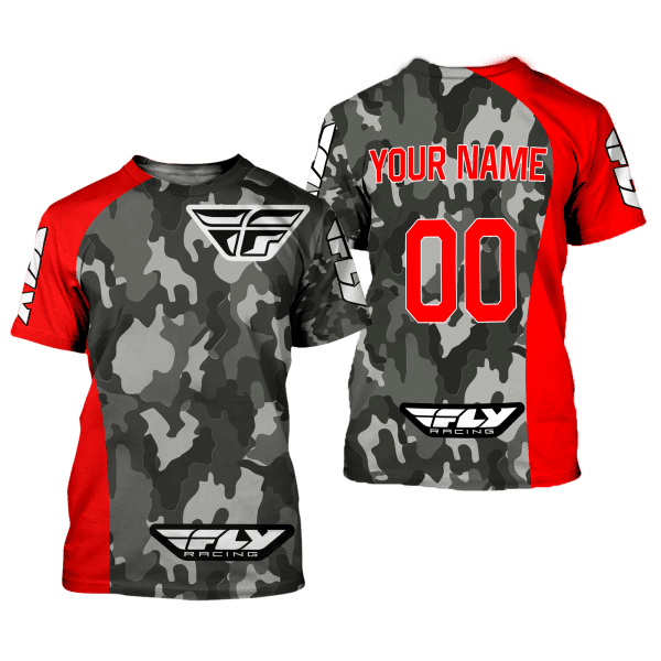 CUSTOM NAME RACING | RED CAMO | FLY RACING - Image 2