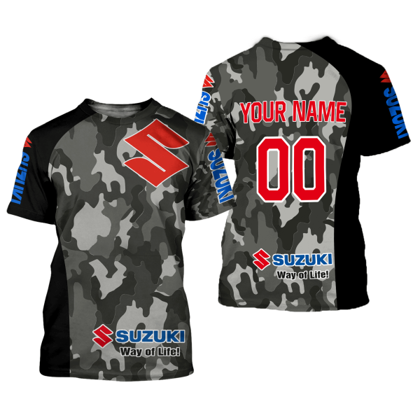 CUSTOM NAME RACING | BLACK CAMO | SUZUKI - Image 2