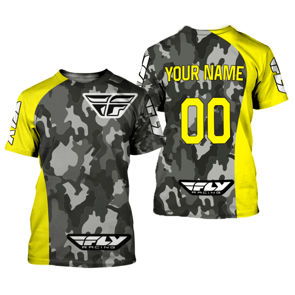 CUSTOM NAME RACING | YELLOW CAMO | FLY RACING - Image 2