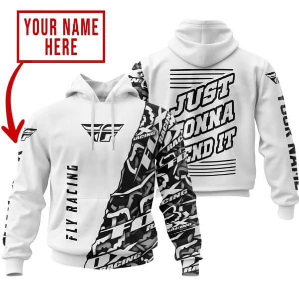 JUST GONNA SEND IT | FLY RACING WHITE | KID & ADULT