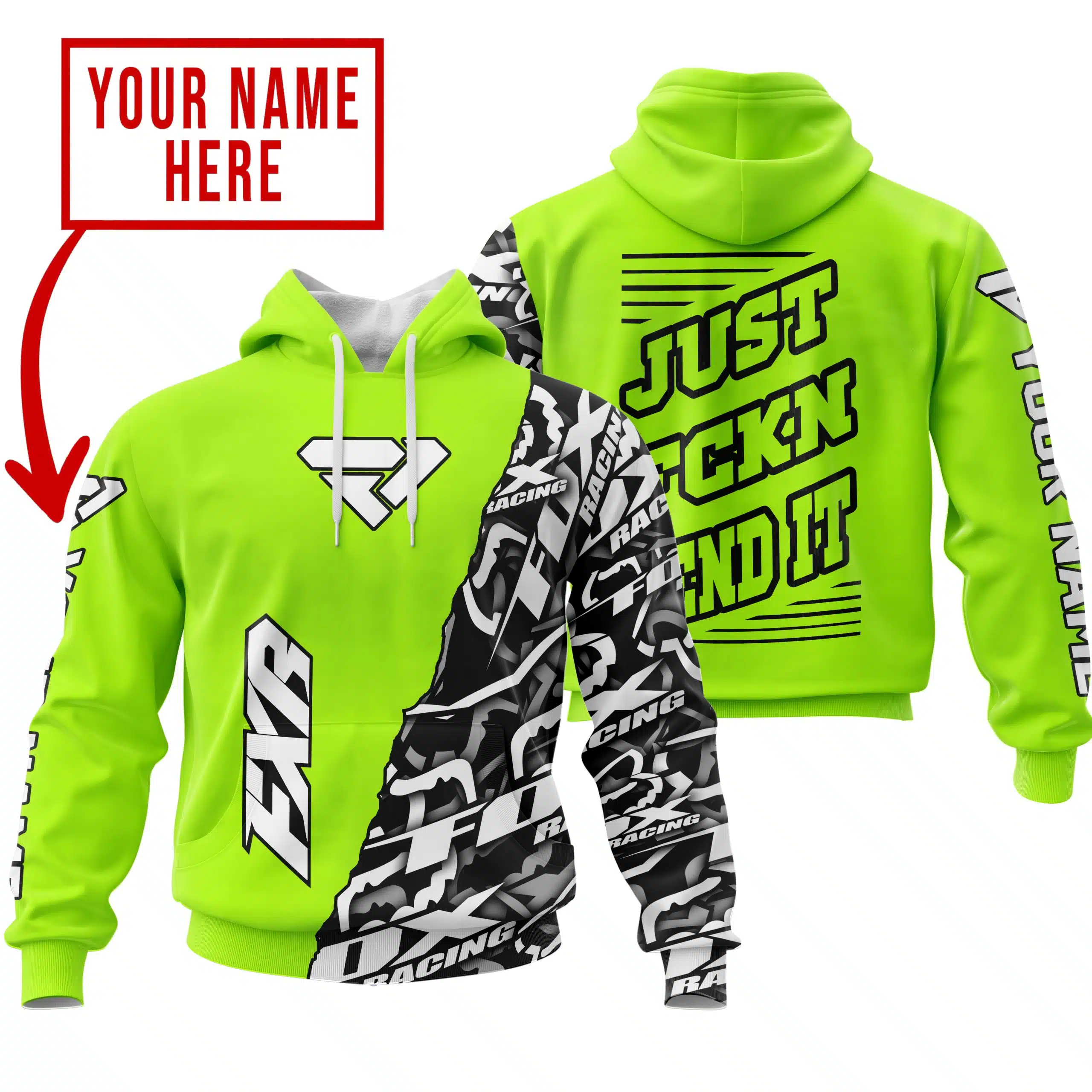 CUSTOM NAME RACING | FXR RACING NEON