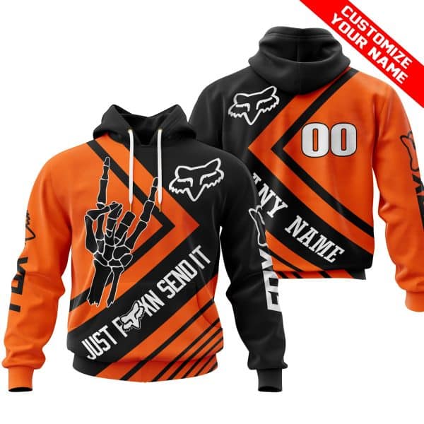 JUST FCKN SEND IT - FOX RACING ORANGE | HOODIE & JERSEY | KID-YOUTH & ADULT
