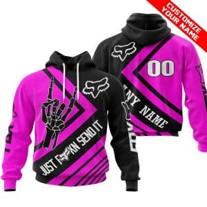JUST FCKN SEND IT - FOX RACING PINK | HOODIE & JERSEY | KID-YOUTH & ADULT