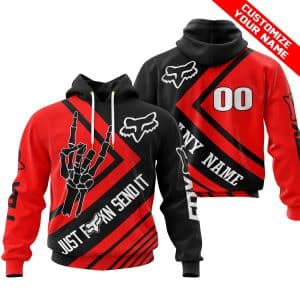 JUST FCKN SEND IT - FOX RACING RED | HOODIE & JERSEY | KID-YOUTH & ADULT