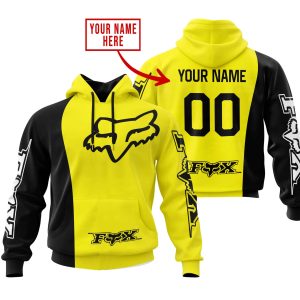 PREMIUM MX - CUSTOM NAME - FOX RACING - YELLOW