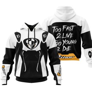 TOO FAST TO LIVE TOO YOUNG TO DIE - THOR RACING - WHITE