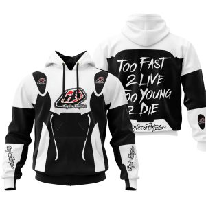 TOO FAST TO LIVE TOO YOUNG TO DIE - TROY LEE DESIGNS - WHITE