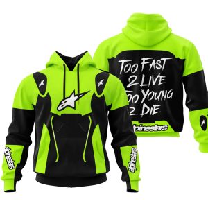 TOO FAST TO LIVE TOO YOUNG TO DIE - ALPINESTARS - NEON