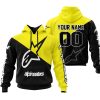 PREMIUM GIFT - CUSTOM NAME - ALPINESTARS - YELLOW