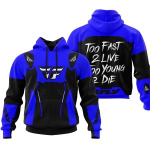 TOO FAST TO LIVE TOO YOUNG TO DIE - FLY RACING - BLUE