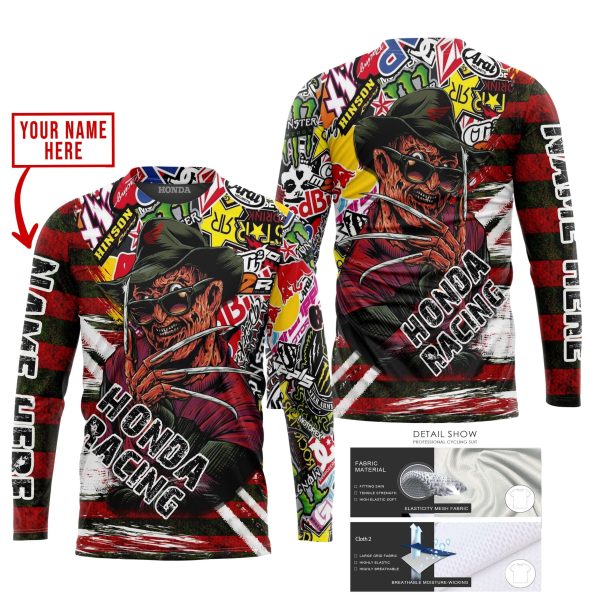 FREDDY KRUEGER HONDA RACING | HOODIE & JERSEY | KID-YOUTH & ADULT - Image 2