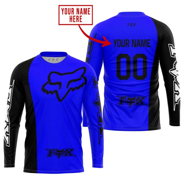 PREMIUM MX - CUSTOM NAME - FOX RACING - BLUE - Image 2