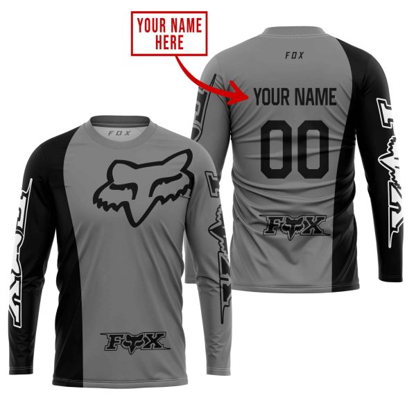 PREMIUM MX - CUSTOM NAME - FOX RACING - GREY - Image 2
