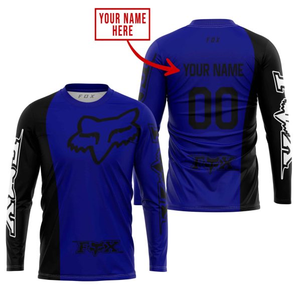PREMIUM MX - CUSTOM NAME - FOX RACING - NAVY - Image 2