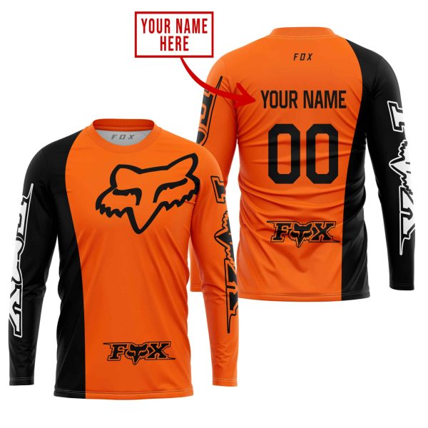 PREMIUM MX - CUSTOM NAME - FOX RACING - ORANGE - Image 2