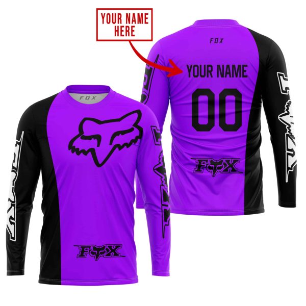 PREMIUM MX - CUSTOM NAME - FOX RACING - PURPLE - Image 2