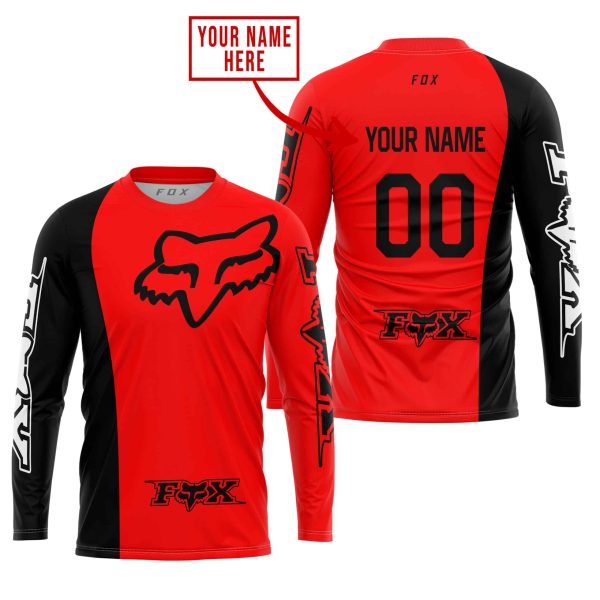 PREMIUM MX - CUSTOM NAME - FOX RACING - RED - Image 2