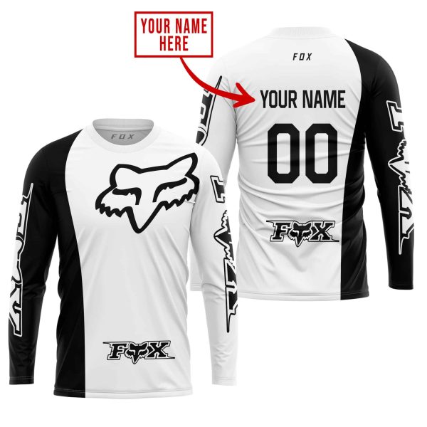 PREMIUM MX - CUSTOM NAME - FOX RACING - WHITE - Image 2