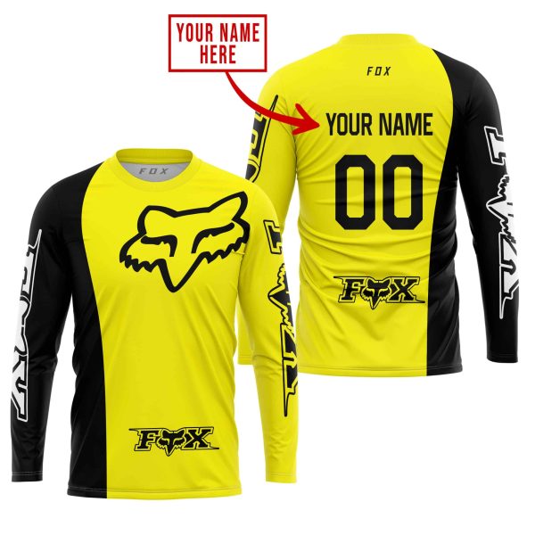 PREMIUM MX - CUSTOM NAME - FOX RACING - YELLOW - Image 2