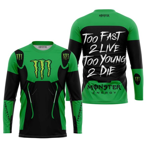 TOO FAST TO LIVE TOO YOUNG TO DIE - MONSTERS - GREEN - Image 2