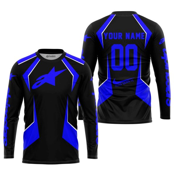 LIMITED EDITION - CUSTOM NAME ALPINESTARS - BLUE - Image 2