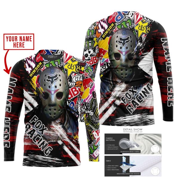 JASON VOORHEES FOX RACING | HOODIE & JERSEY | KID-YOUTH & ADULT - Image 2