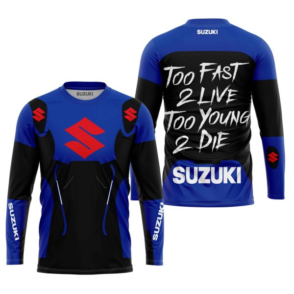 TOO FAST TO LIVE TOO YOUNG TO DIE - SUZUKI - BLUE - Image 2